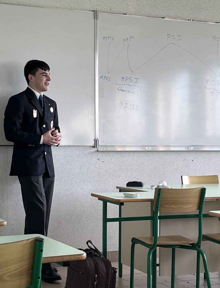 Venue d’un ancien élève au lycée